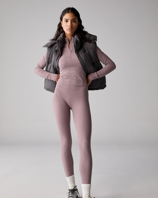 Hooded Puffer Gilet - Slate Grey