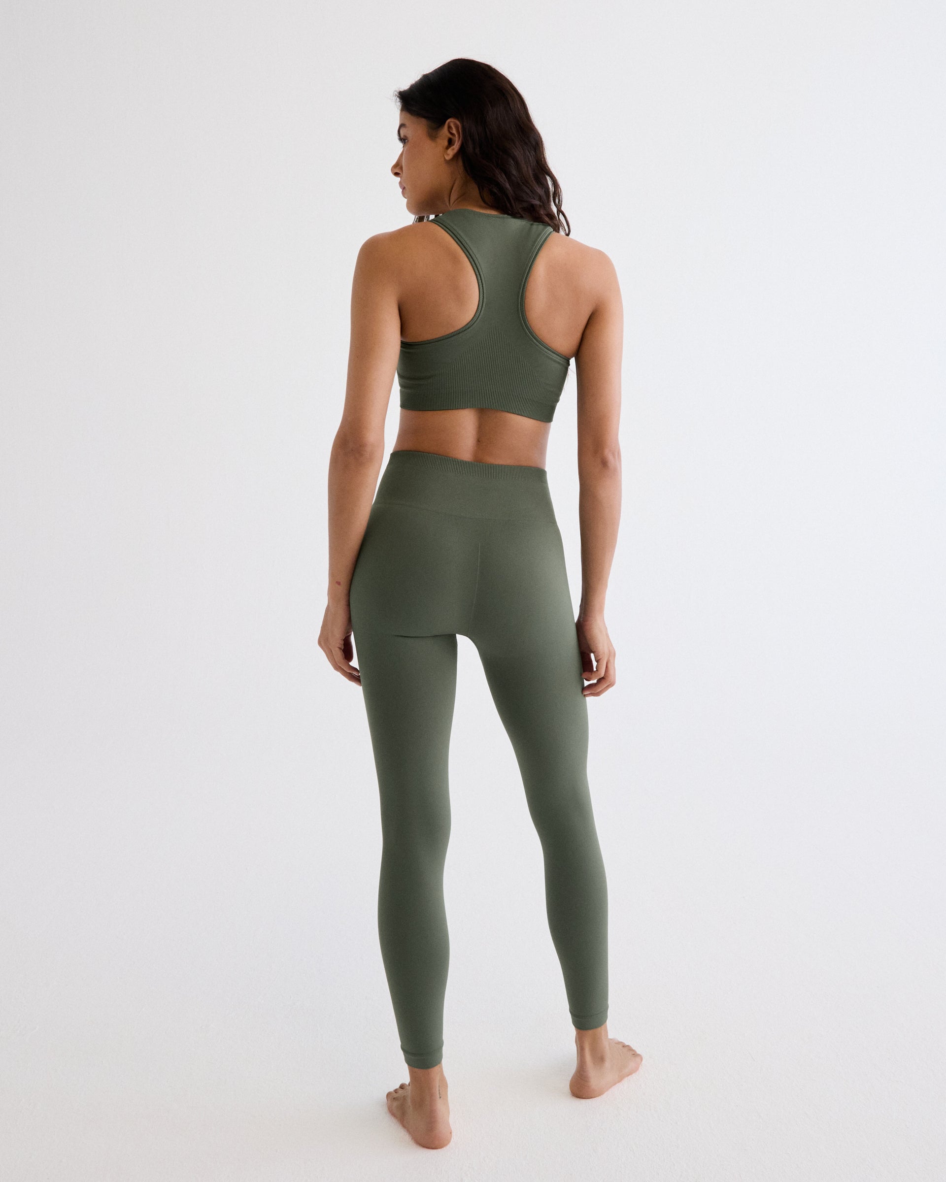 Classic Seamless Leggings - Thyme Green
