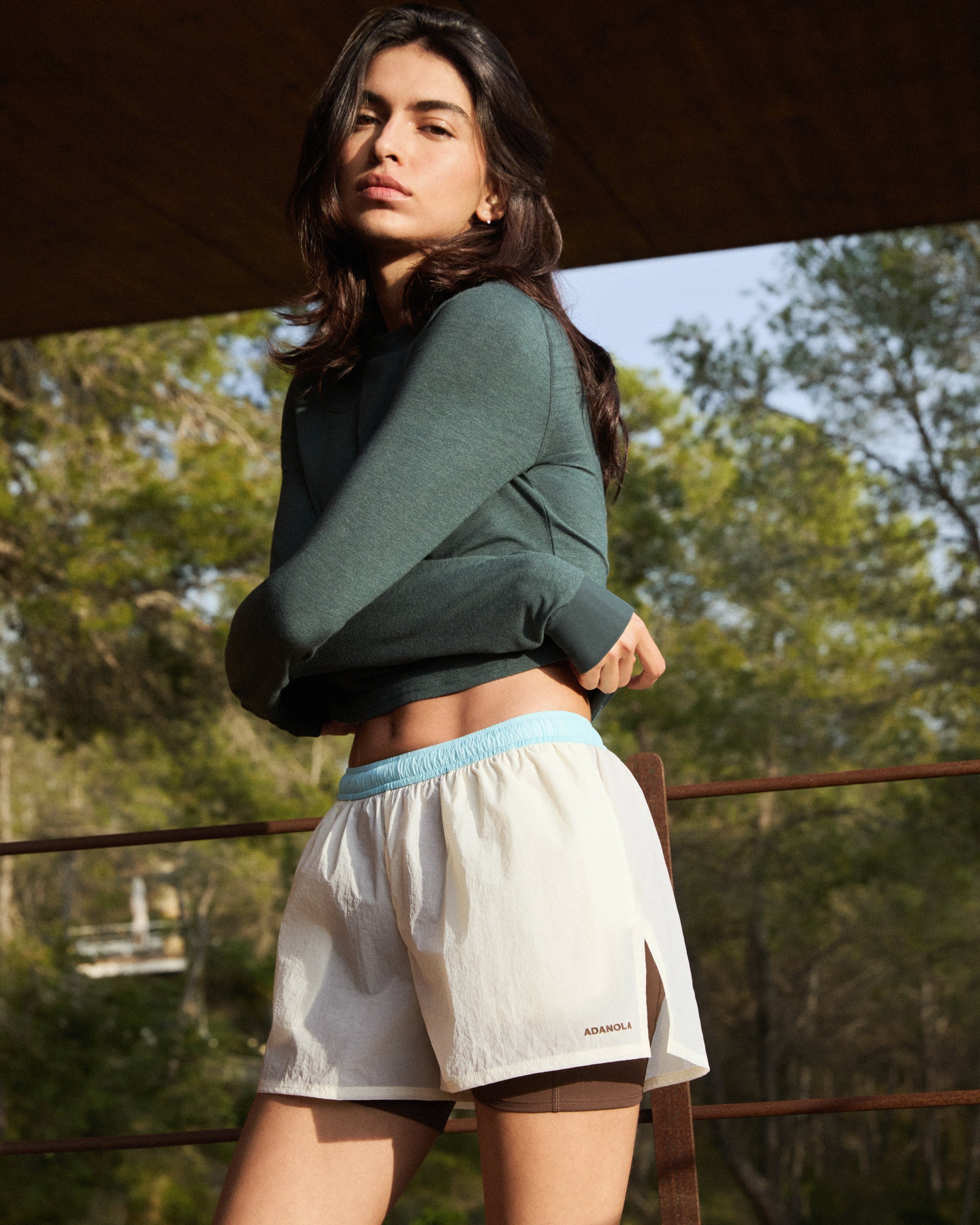 Lightweight Ripstop Double Layer Shorts - Marshmallow White