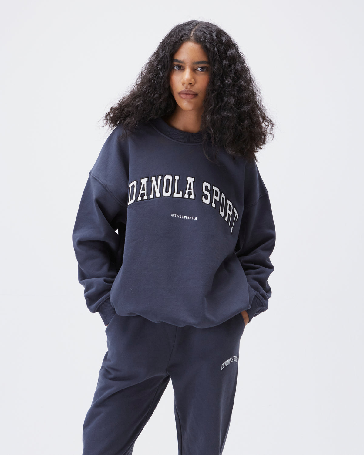 Adanola Sport Women's Oversized Sweatshirt - Midnight Blue | Adanola