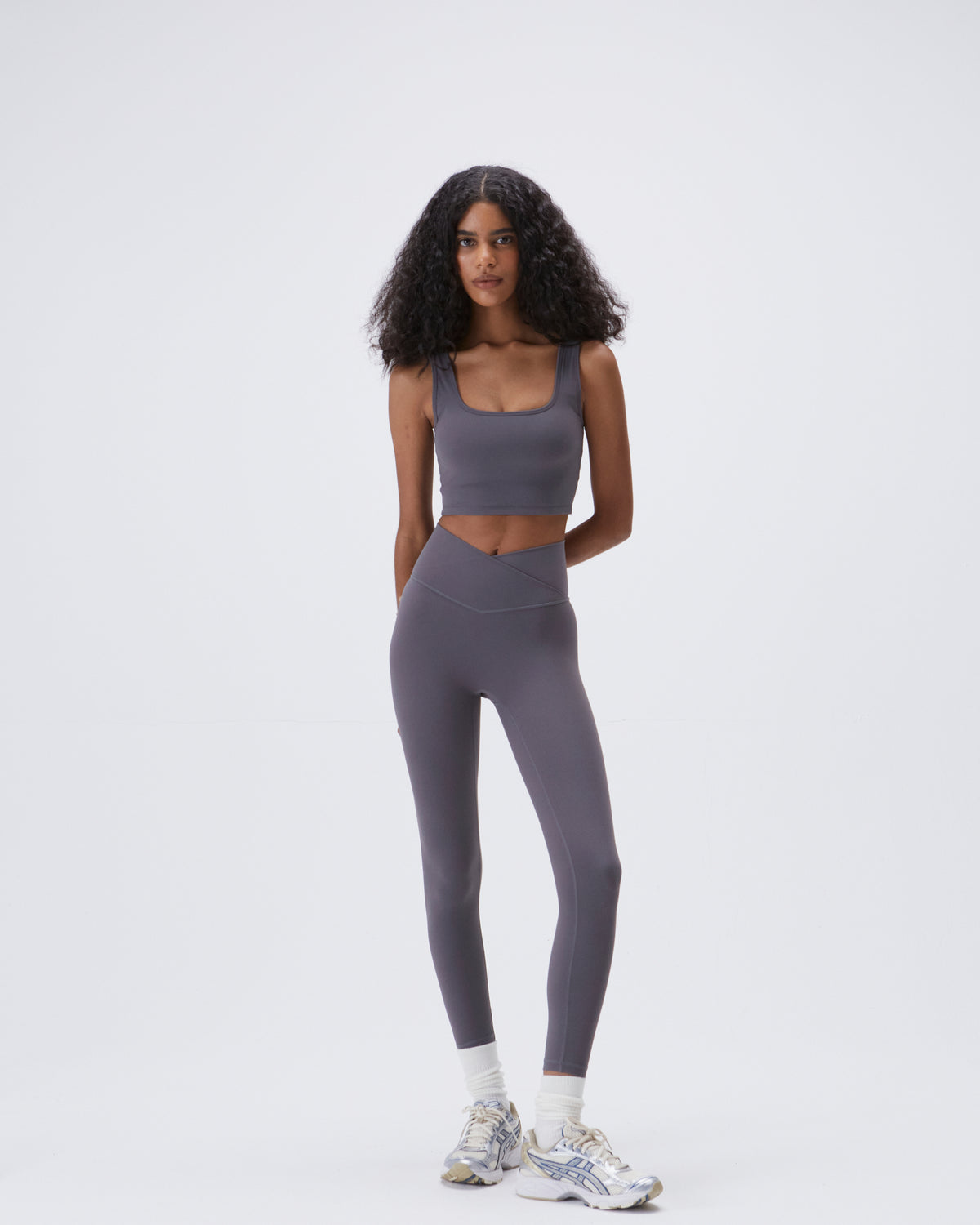 Women's Black Ultimate Wrap Over Yoga Pant