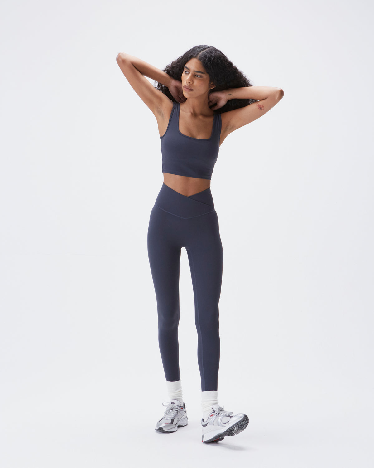 Dark Navy Soft Ultimate Plus Size Full Length Legging- 5X at  Women's  Clothing store