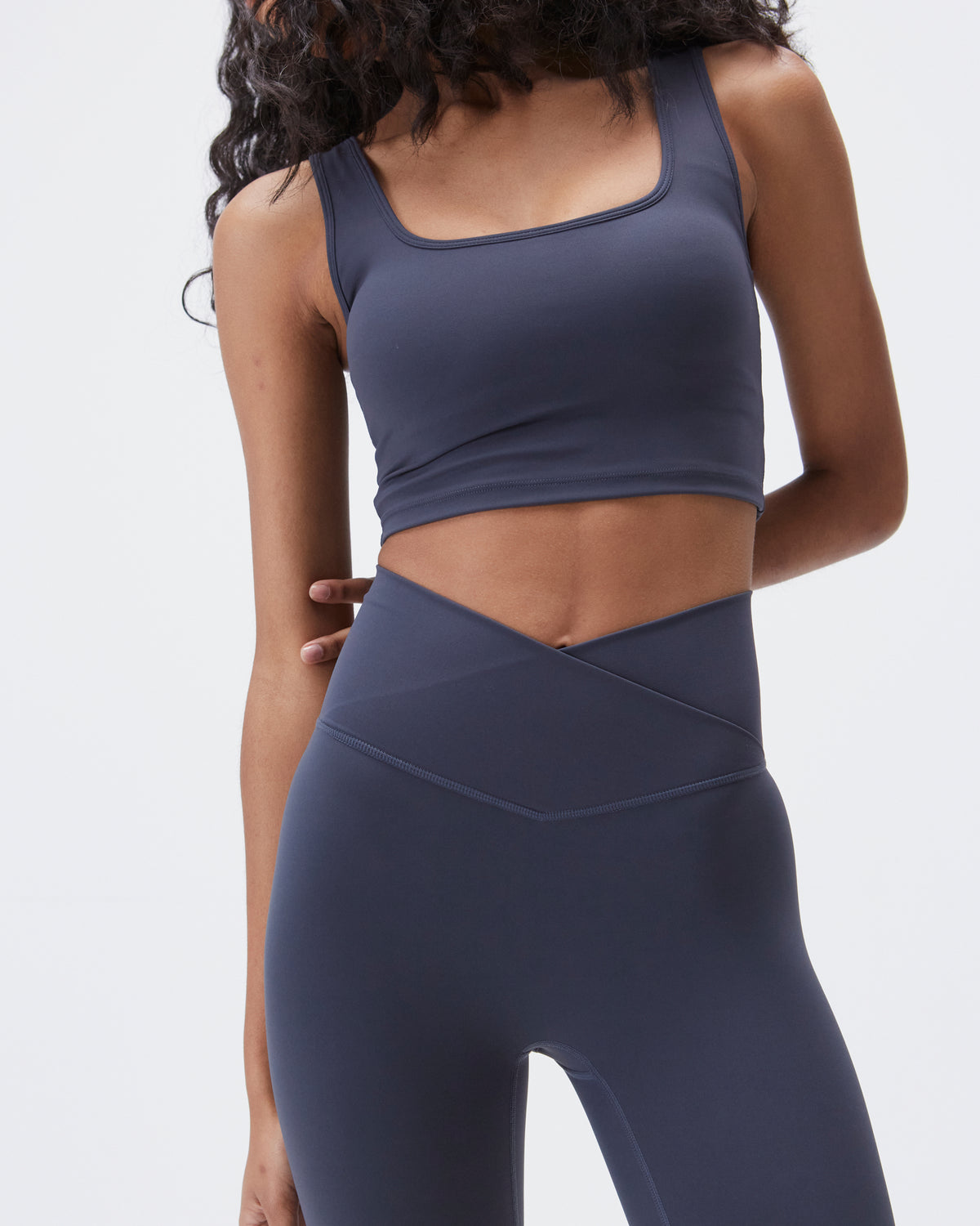 Ultimate Wrap Over Yoga Pant - Navy Blue