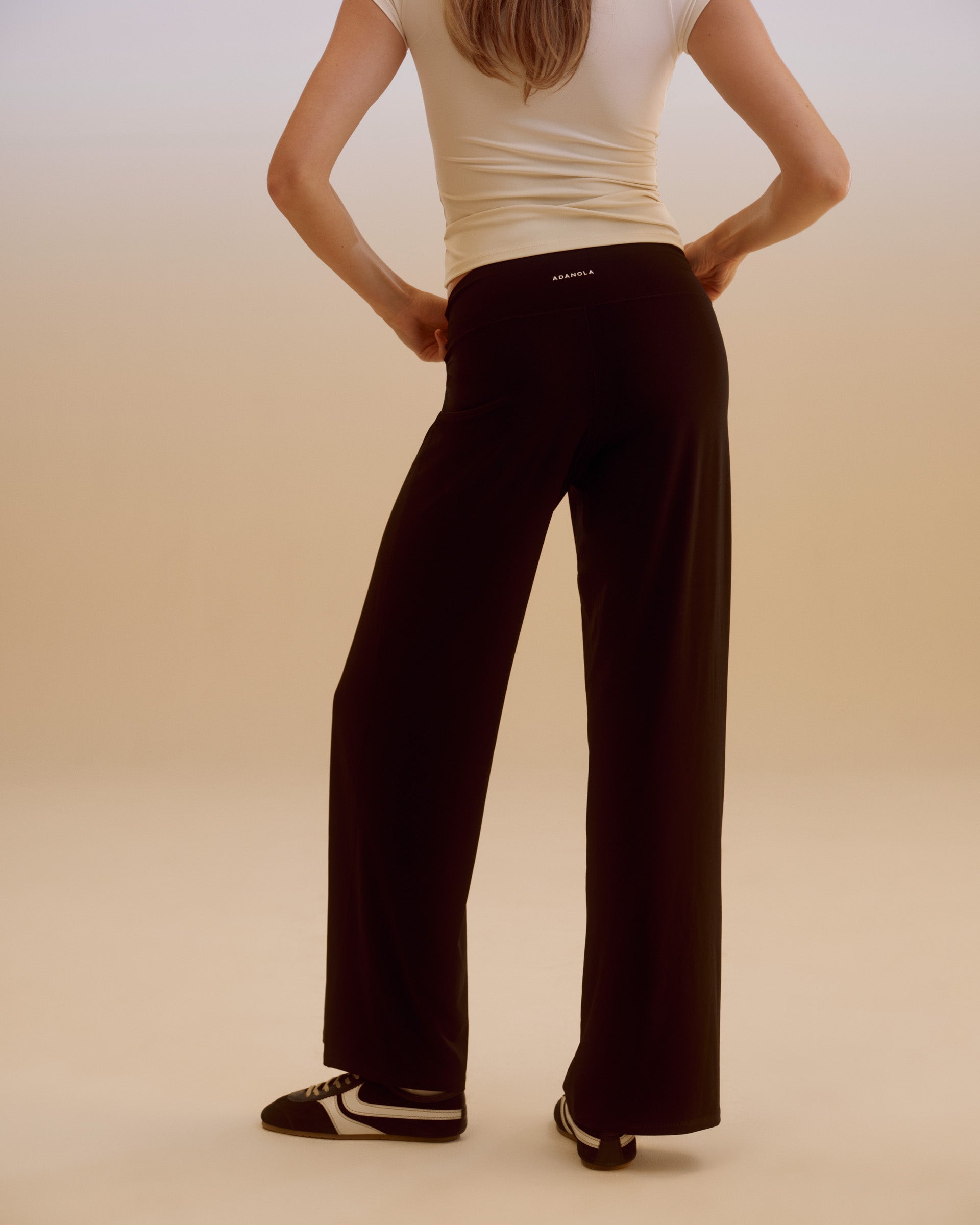 Wide Leg Yoga Pant - Black – Adanola