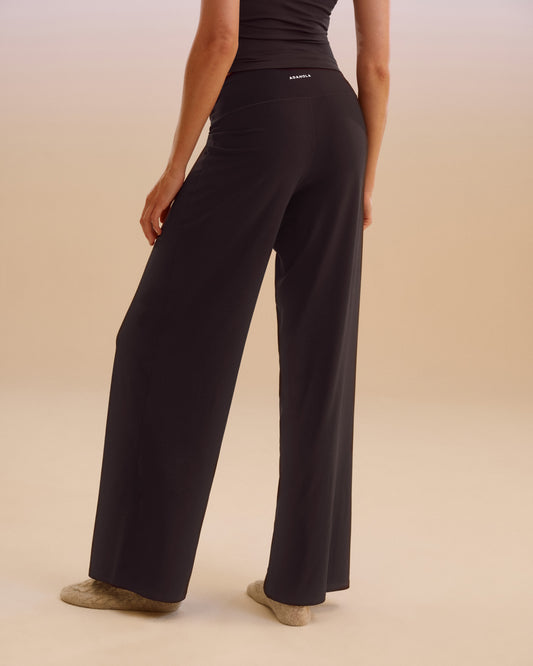 Wide Leg Yoga Pant - Coffee Bean