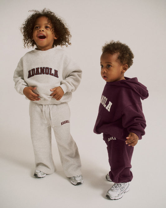 Mini Varsity Sweatpants - Dark Cherry