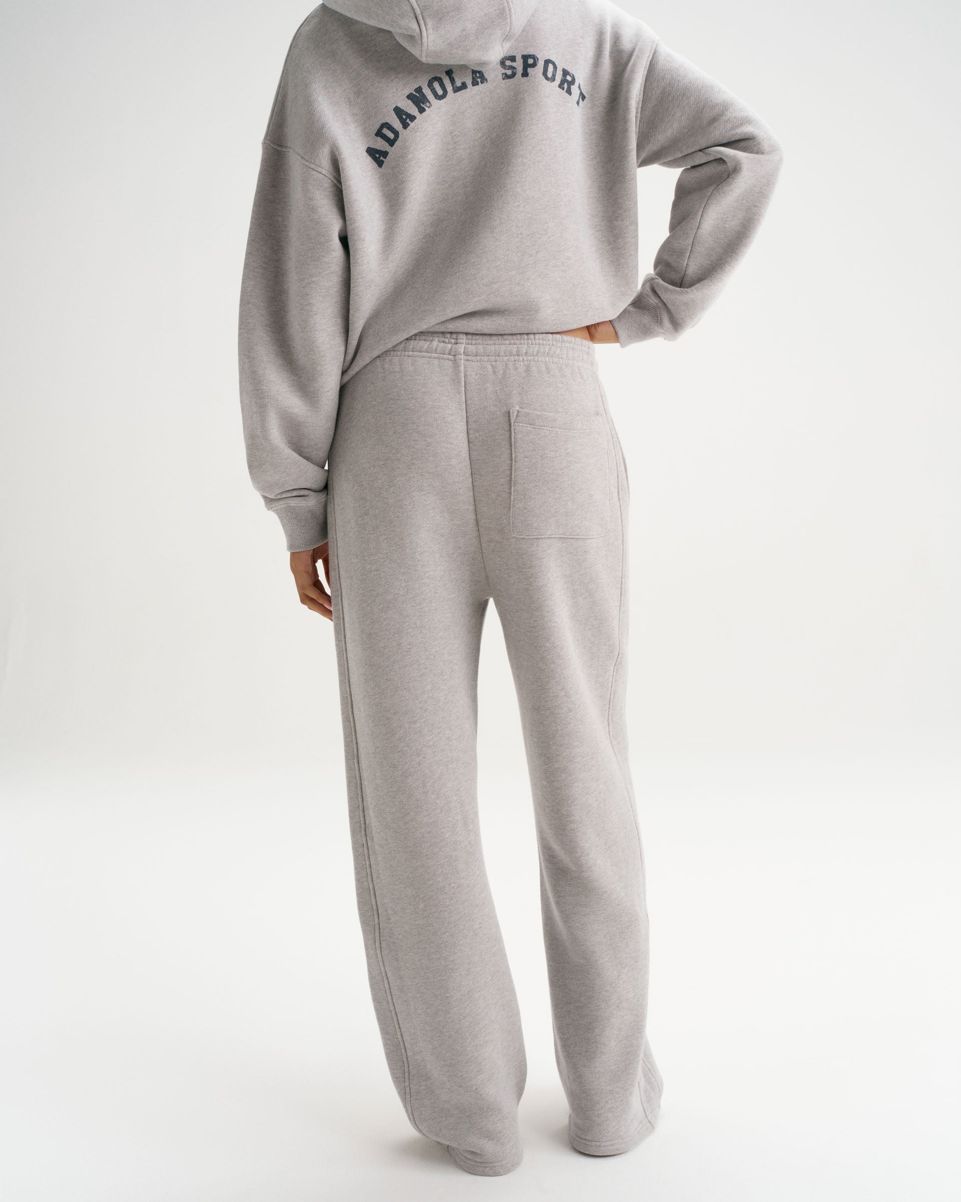 Adanola Straight Leg Sweatpants - Heather Grey