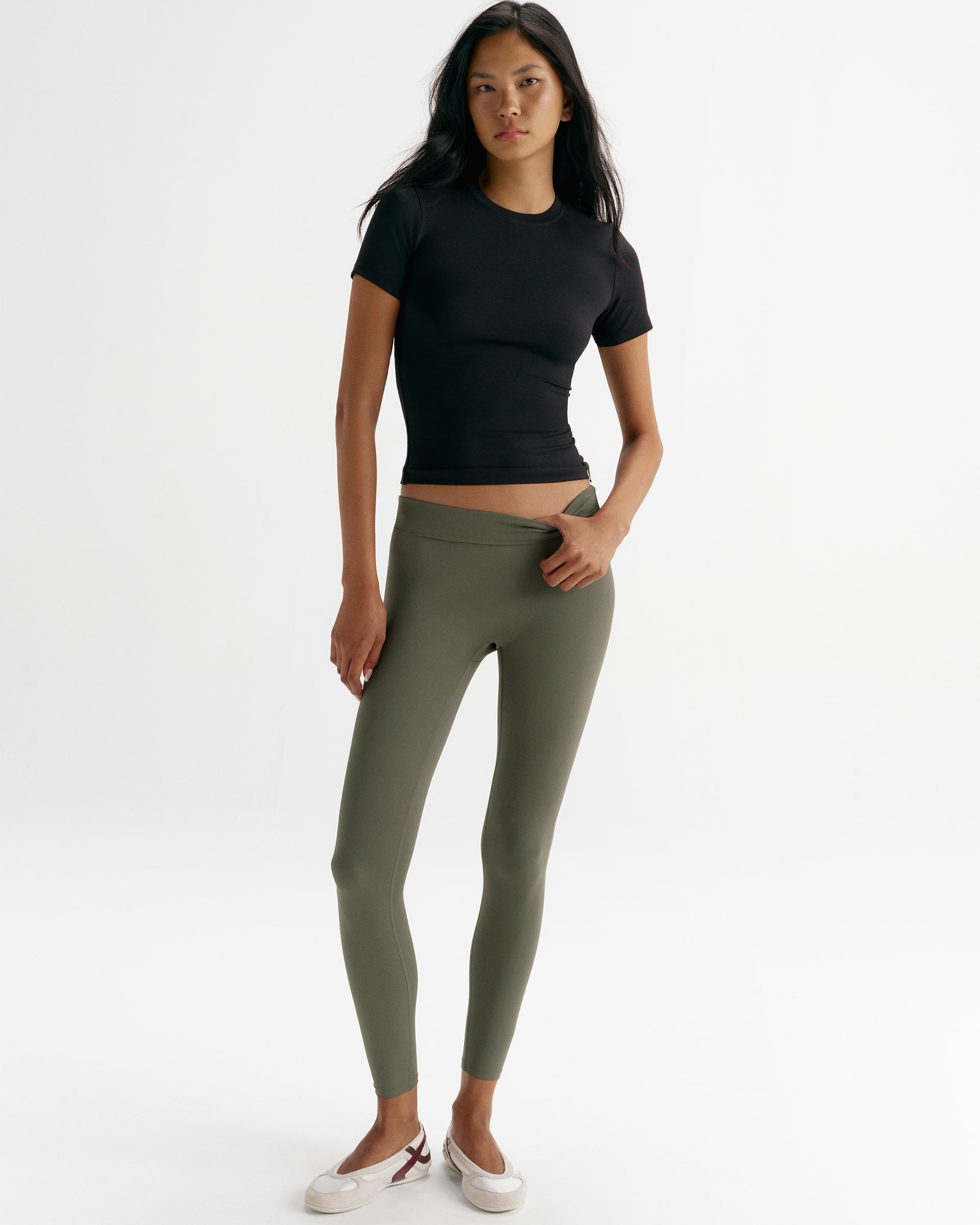 Modal Soft Short Sleeve Top - Black