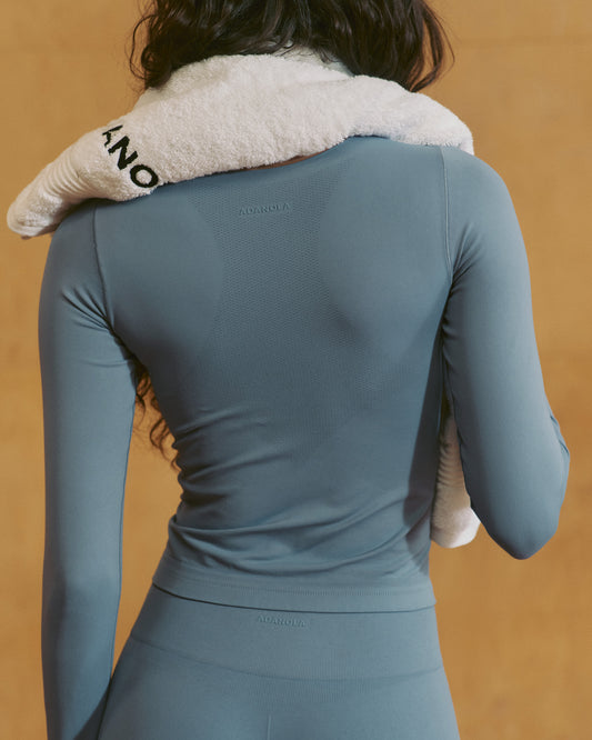 Impact Seamless Long Sleeve Top - Slate Blue