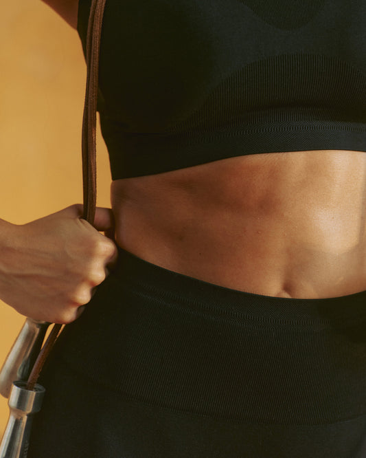 Seamless Crop Shorts - Black