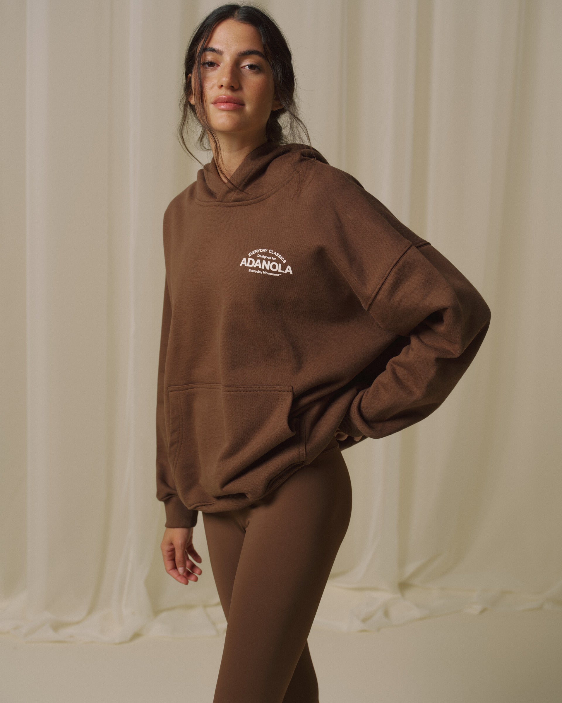 Classics Oversized Hoodie - Mocha Brown