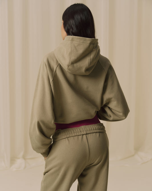 Varsity Loose Fit Hoodie - Pistachio Green