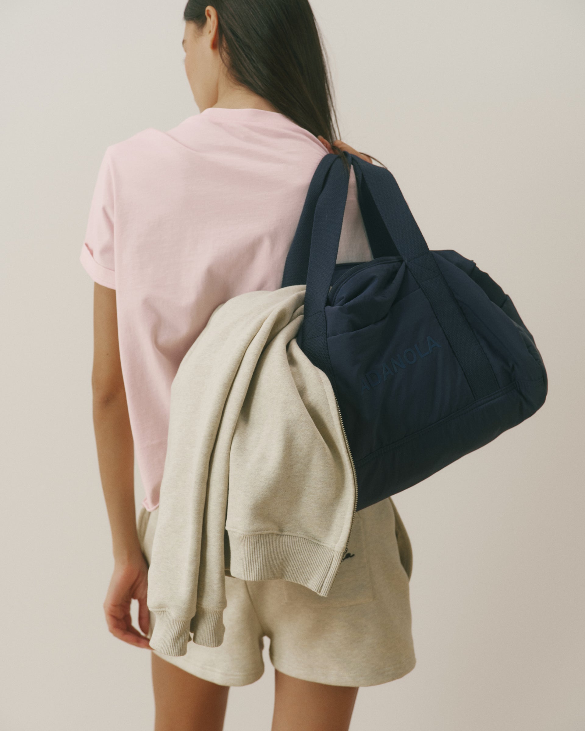 Nylon Duffle Bag - Navy Blue
