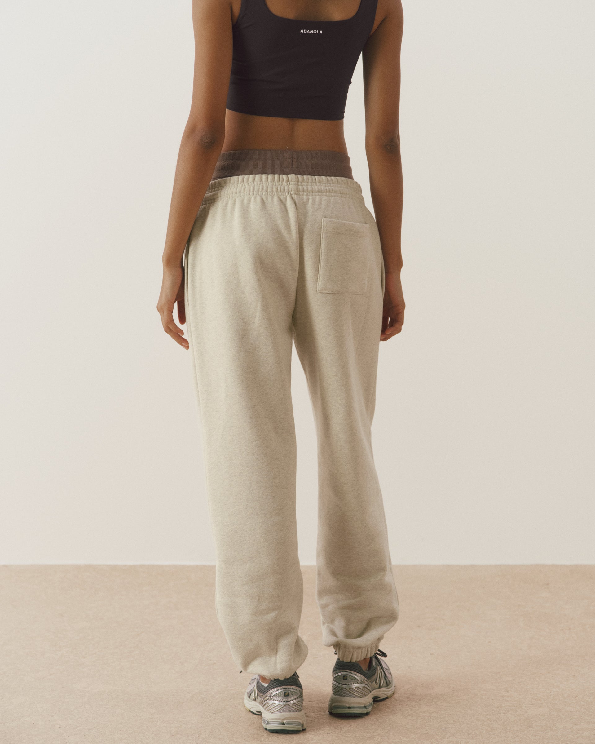 Varsity Sweatpants - Oat Melange/Coffee Bean