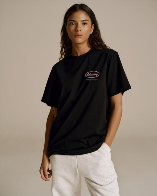 Signature Short Sleeve Oversized T-shirt - Black