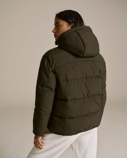 Matte Puffer Jacket - Fern Green