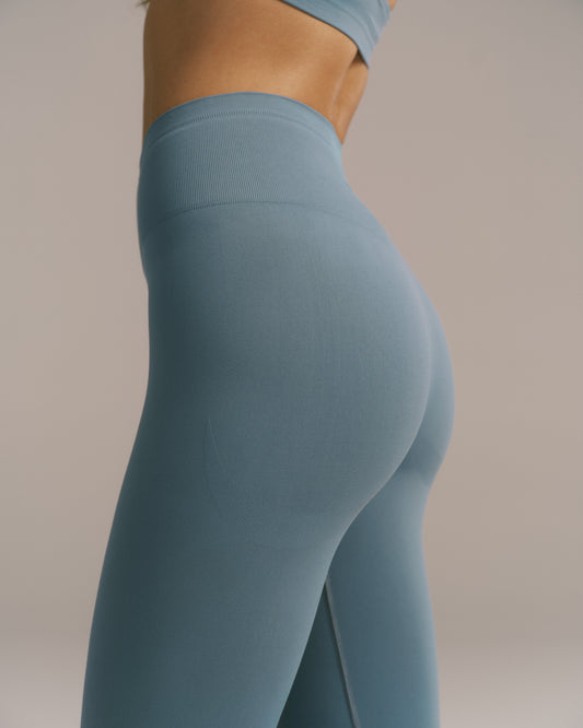Impact Seamless Leggings - Slate Blue