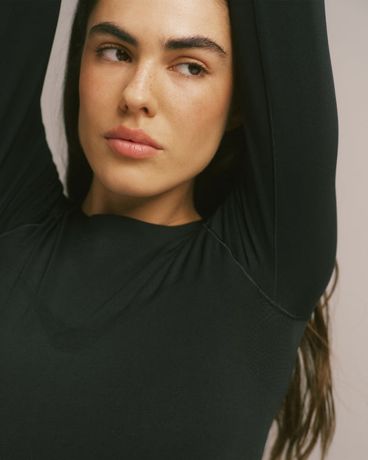 Seamless Long Sleeve Top - Black