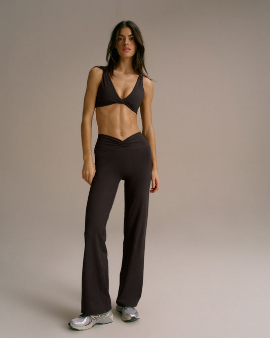 Ultimate Twist Front Bra - Coffee Bean