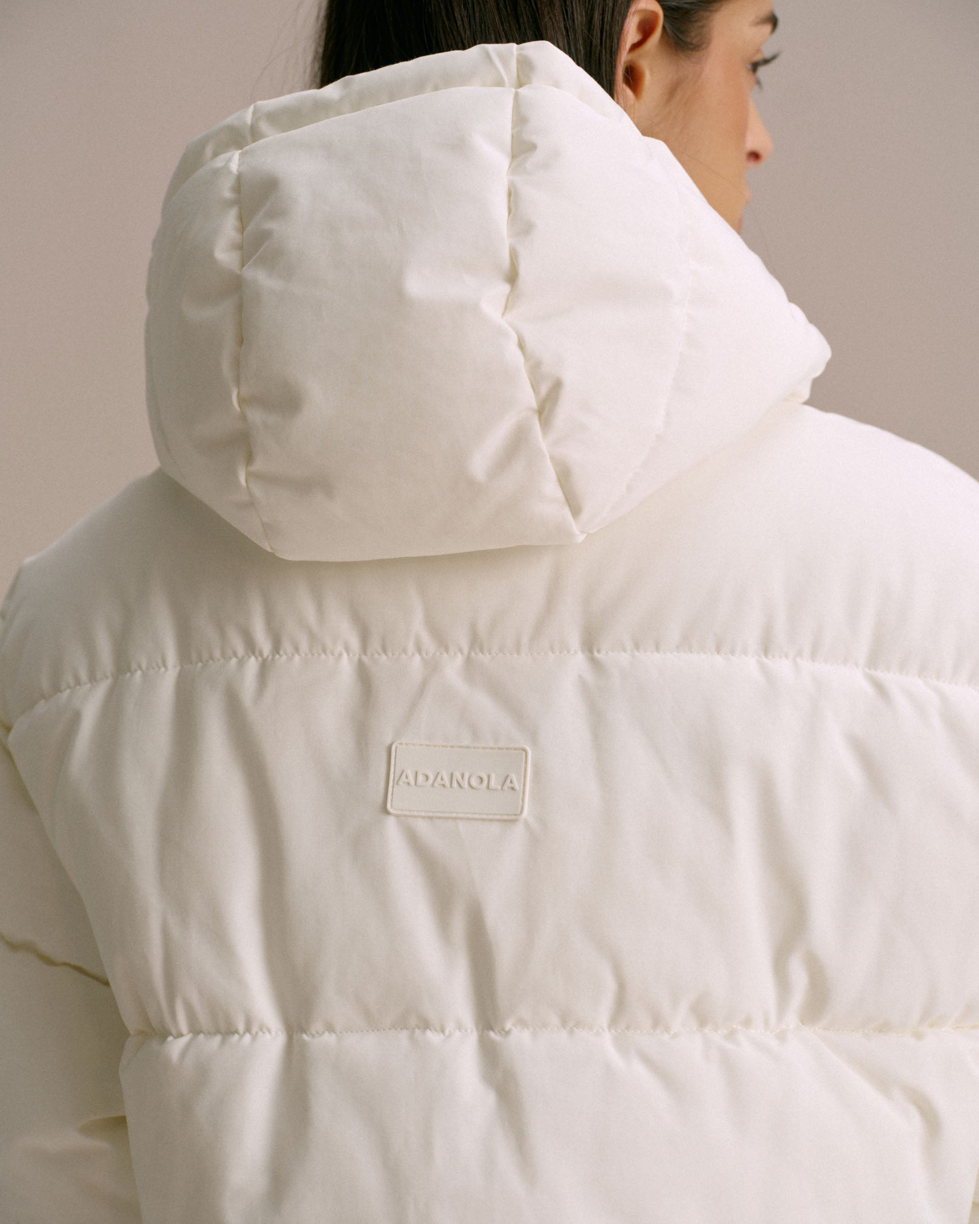 Hooded Puffer Jacket - Marshmallow White