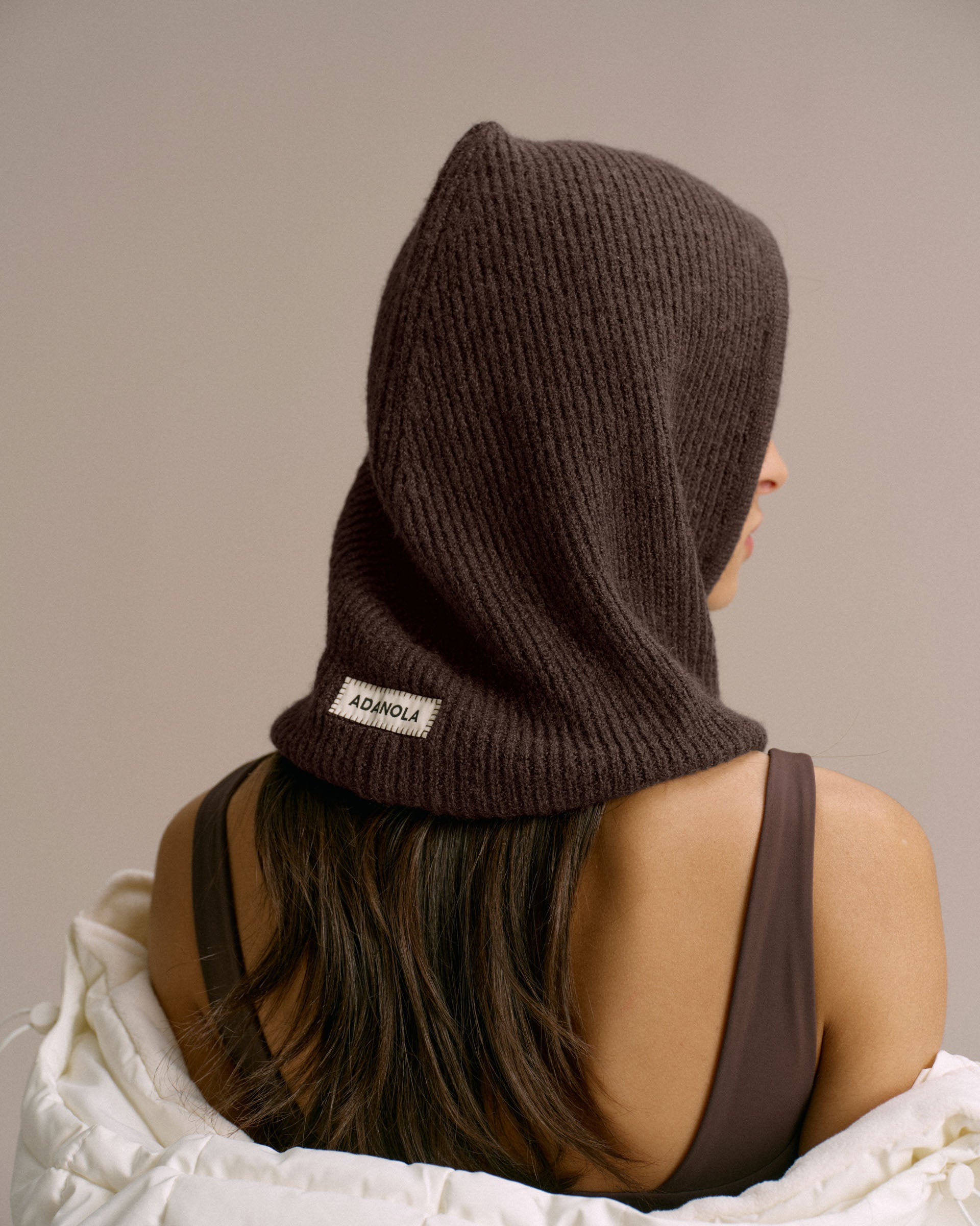 Knitted Balaclava - Coffee Bean – Adanola