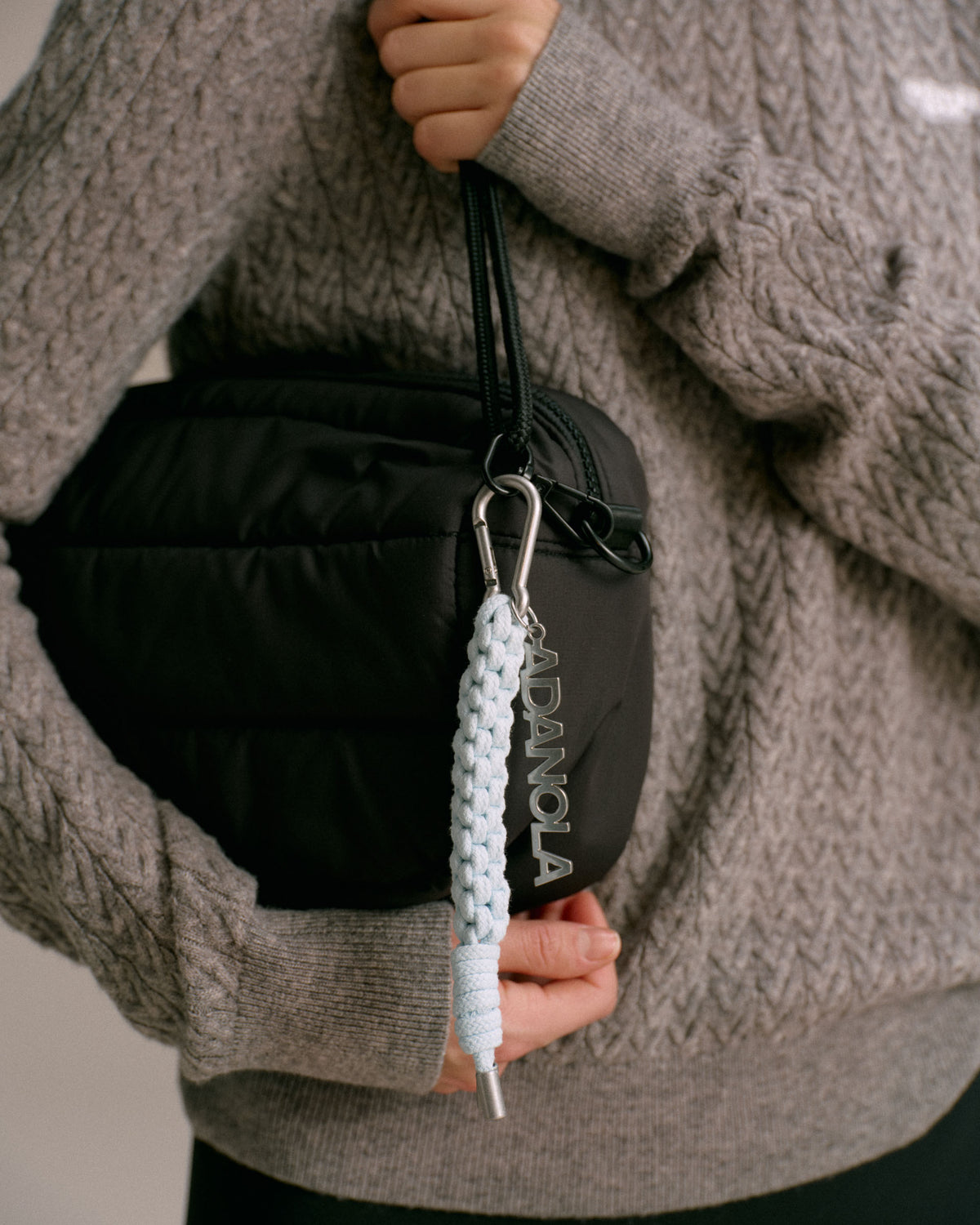 Rope Keyring Light Blue