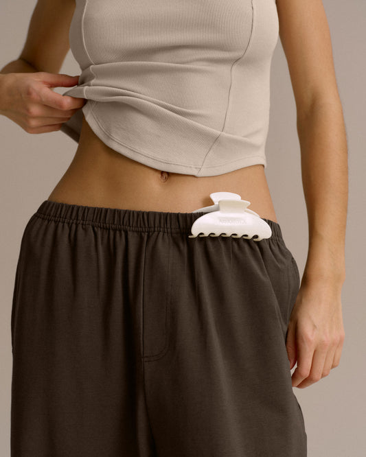 Large Claw Clip - Marshmallow White