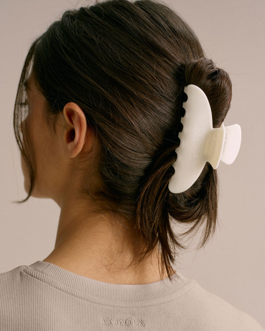 Large Claw Clip - Marshmallow White