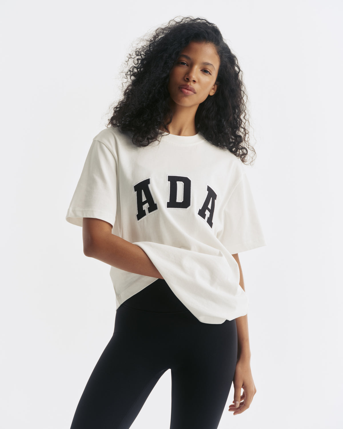 ADA Short Sleeve Oversized T shirt White Black