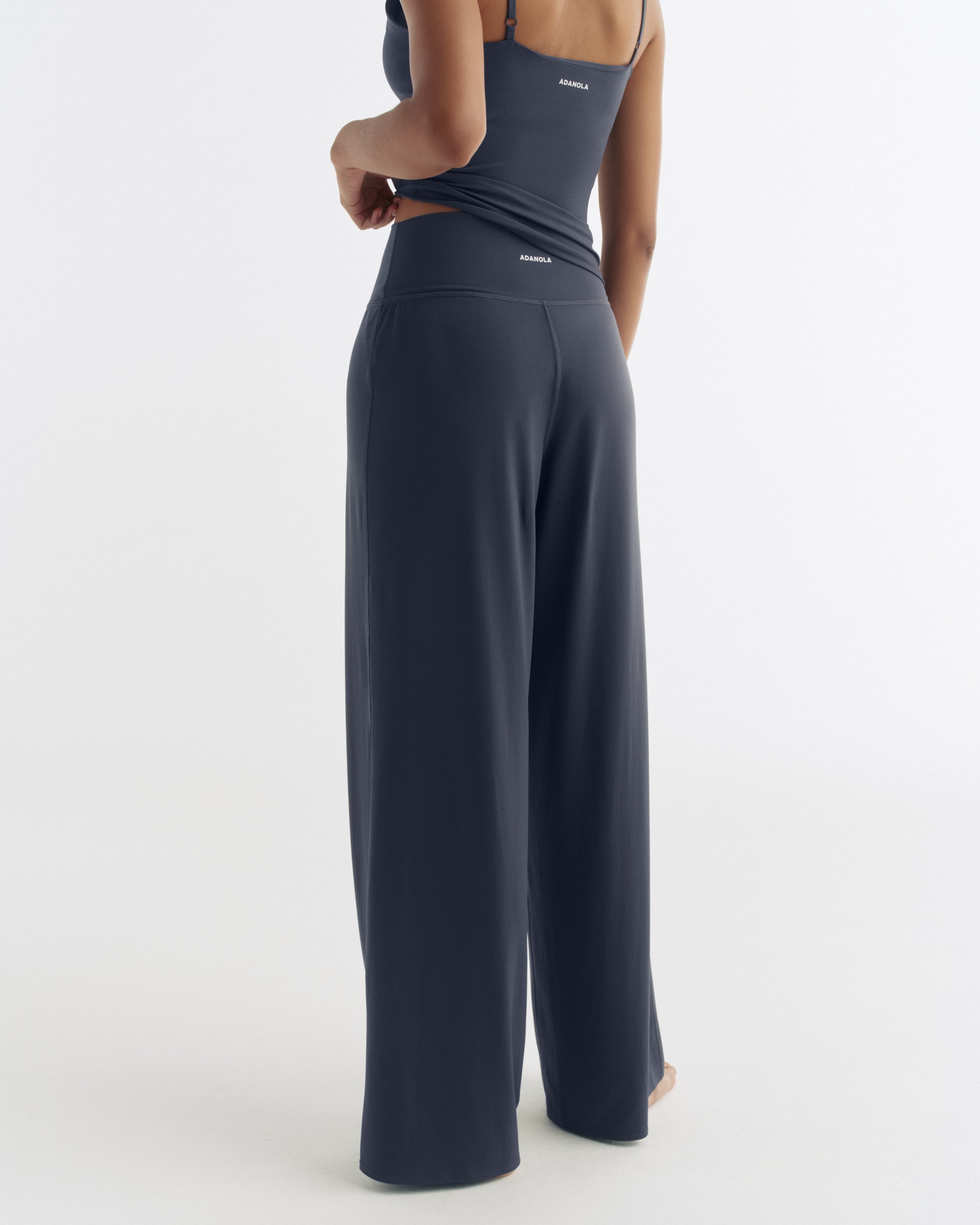 Wide Leg Yoga Pants - Midnight Blue – Adanola