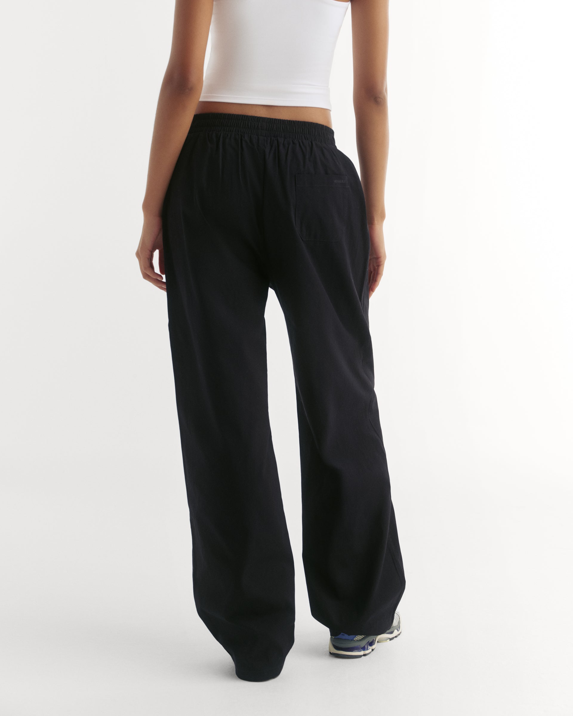 ヨガ・ピラティス adanola trousers black S Black Yoga Pants