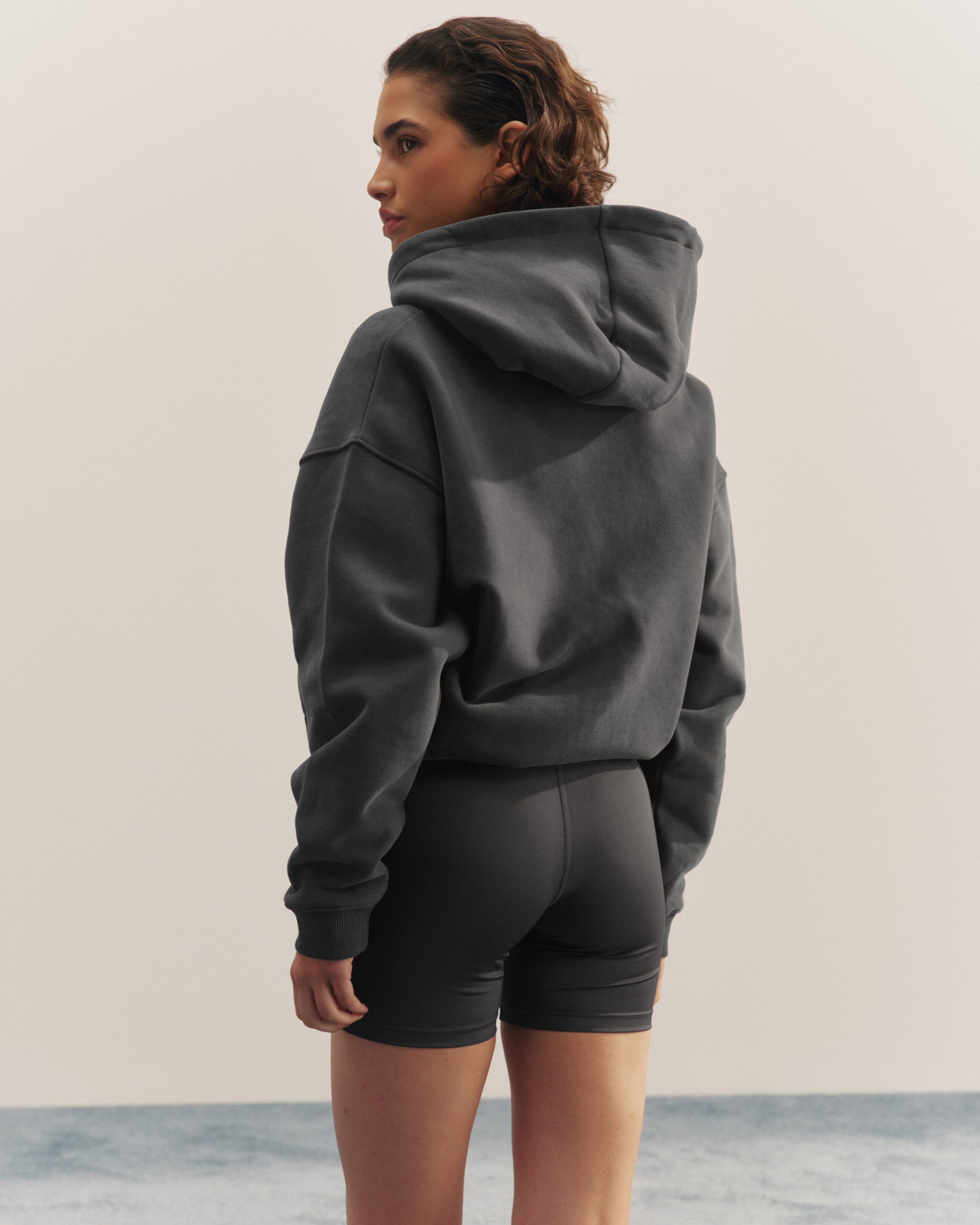 Varsity Relaxed Full Zip Hoodie - Graphite Grey – Adanola