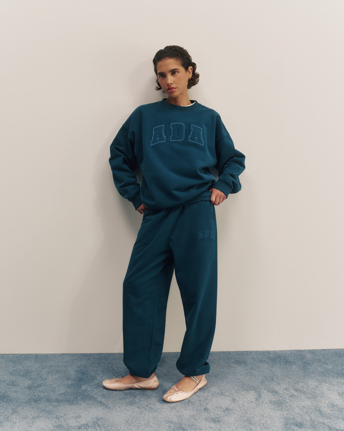 Cuffed Sweatpants Teal