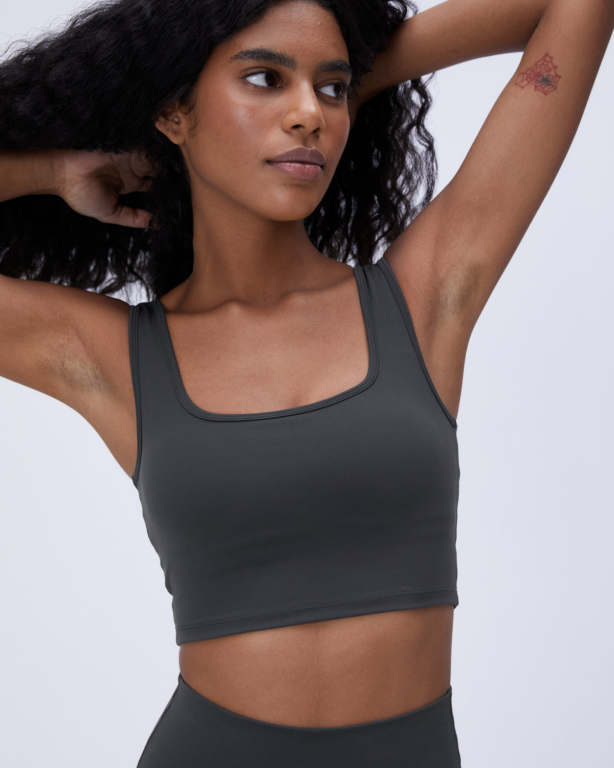 Z Supply Dark Grey S Organic Cotton Sports Bra Top Nwts sporty work out  crop top