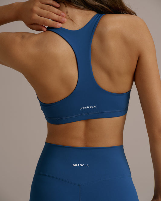 Ultimate Scoop Neck Racer Back Bra - College Blue