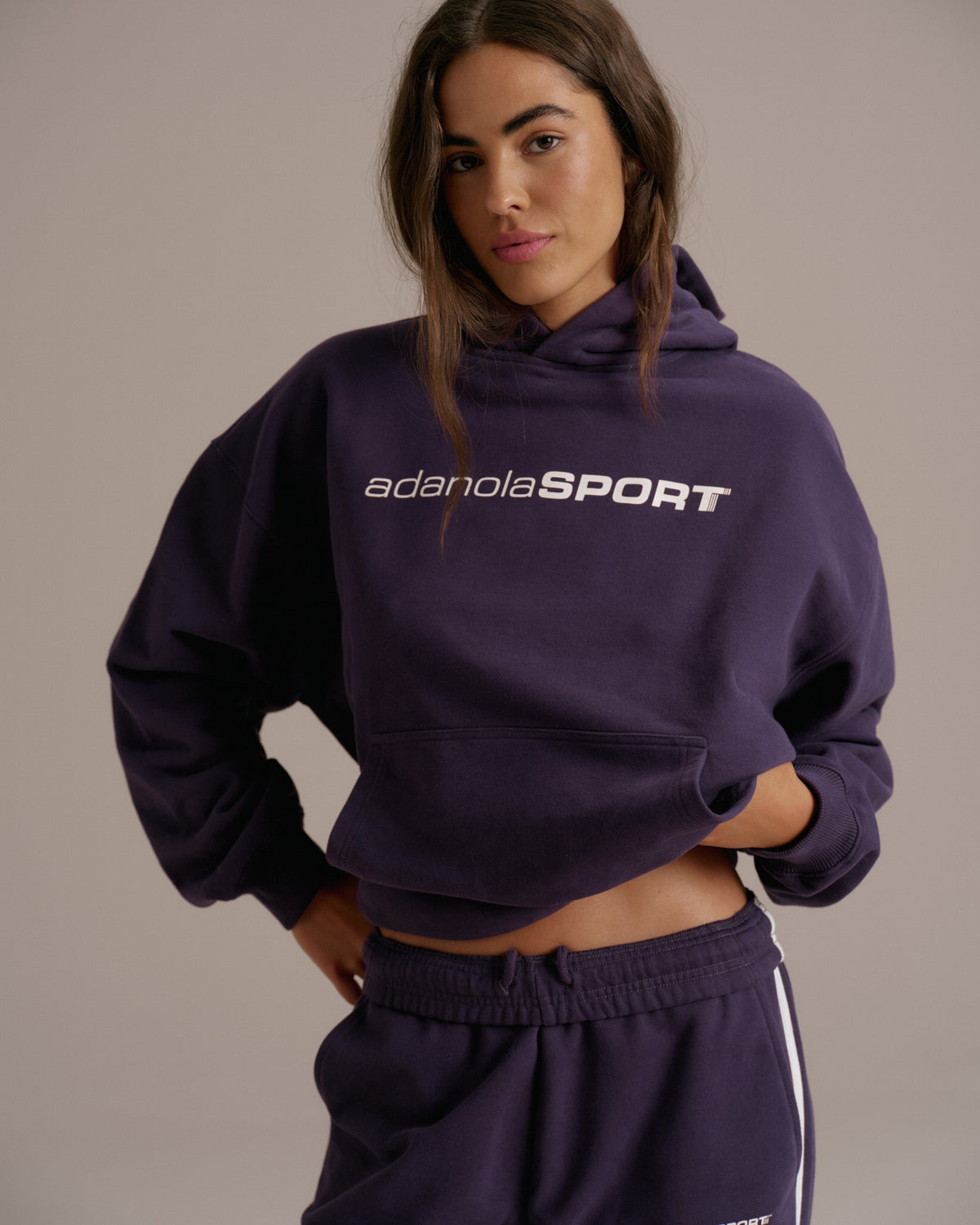 90s Sport Oversized Hoodie Dark