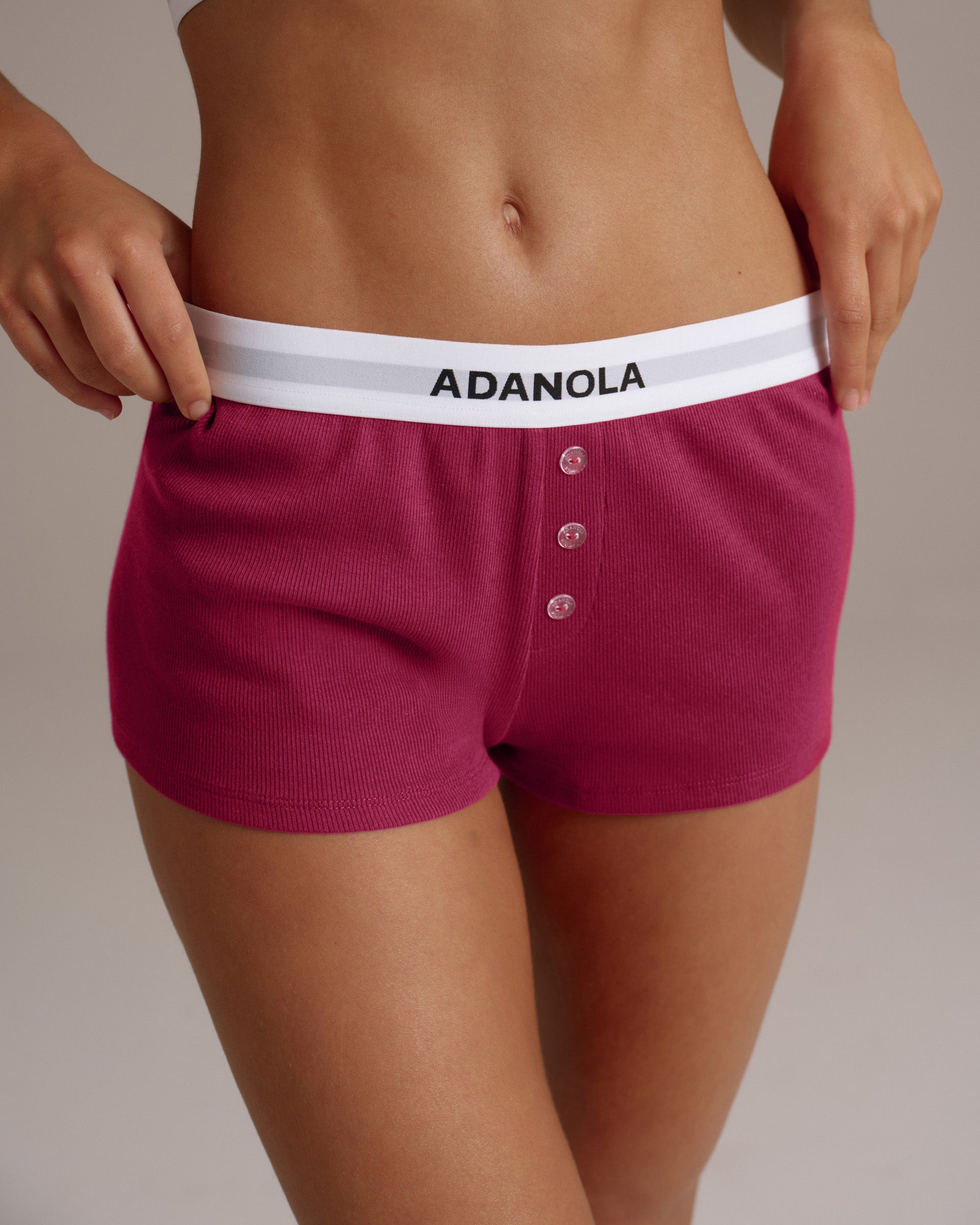 Intimate Boxer Shorts - Berry Red