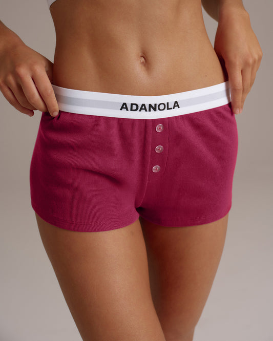 Intimate Boxer Shorts - Berry Red