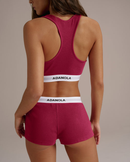 Intimate Racer Bra - Berry Red