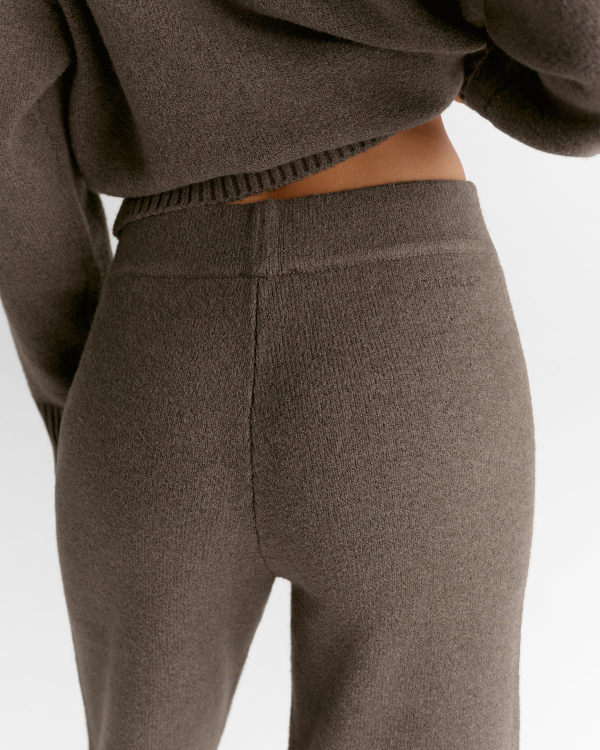 Knit Straight Leg Sweatpants - Cocoa Marl