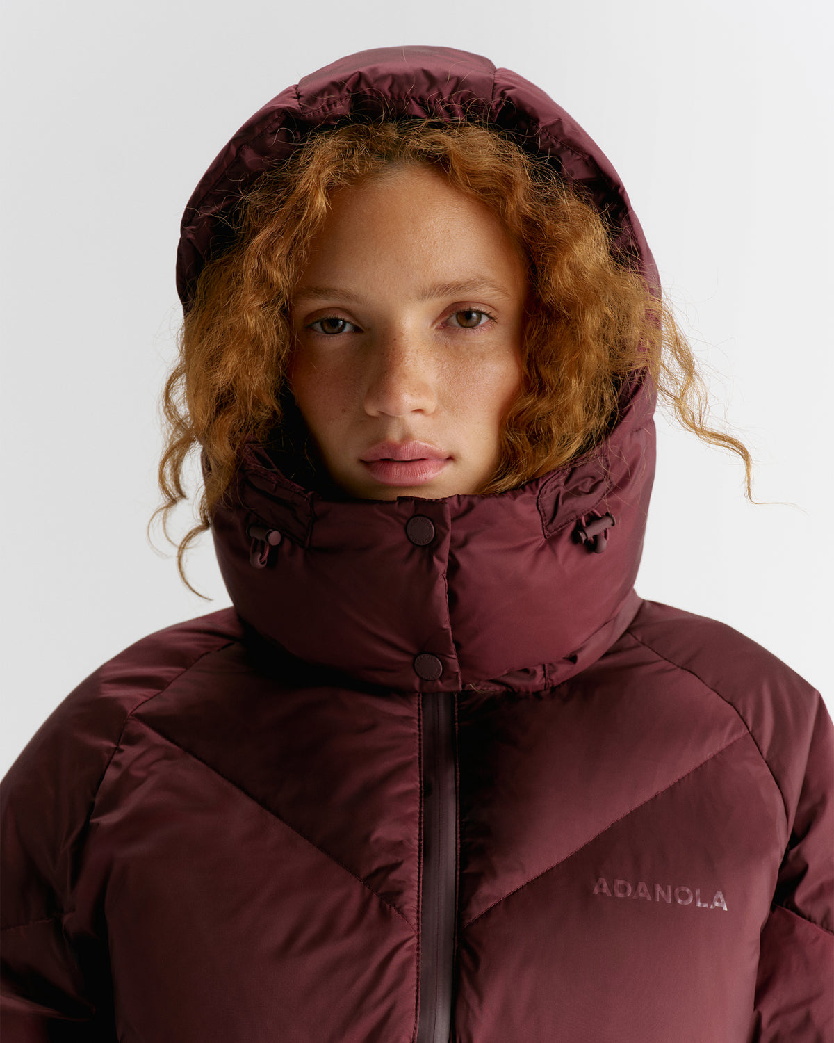 Diamond Down Puffer Jacket - Damson