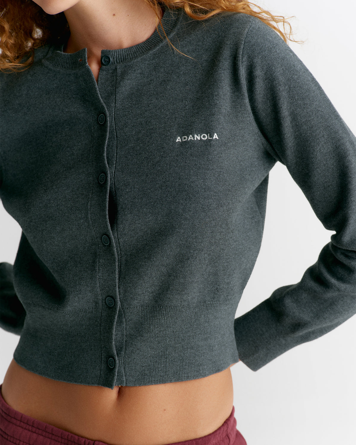 Knit Cardigan - Charcoal Grey