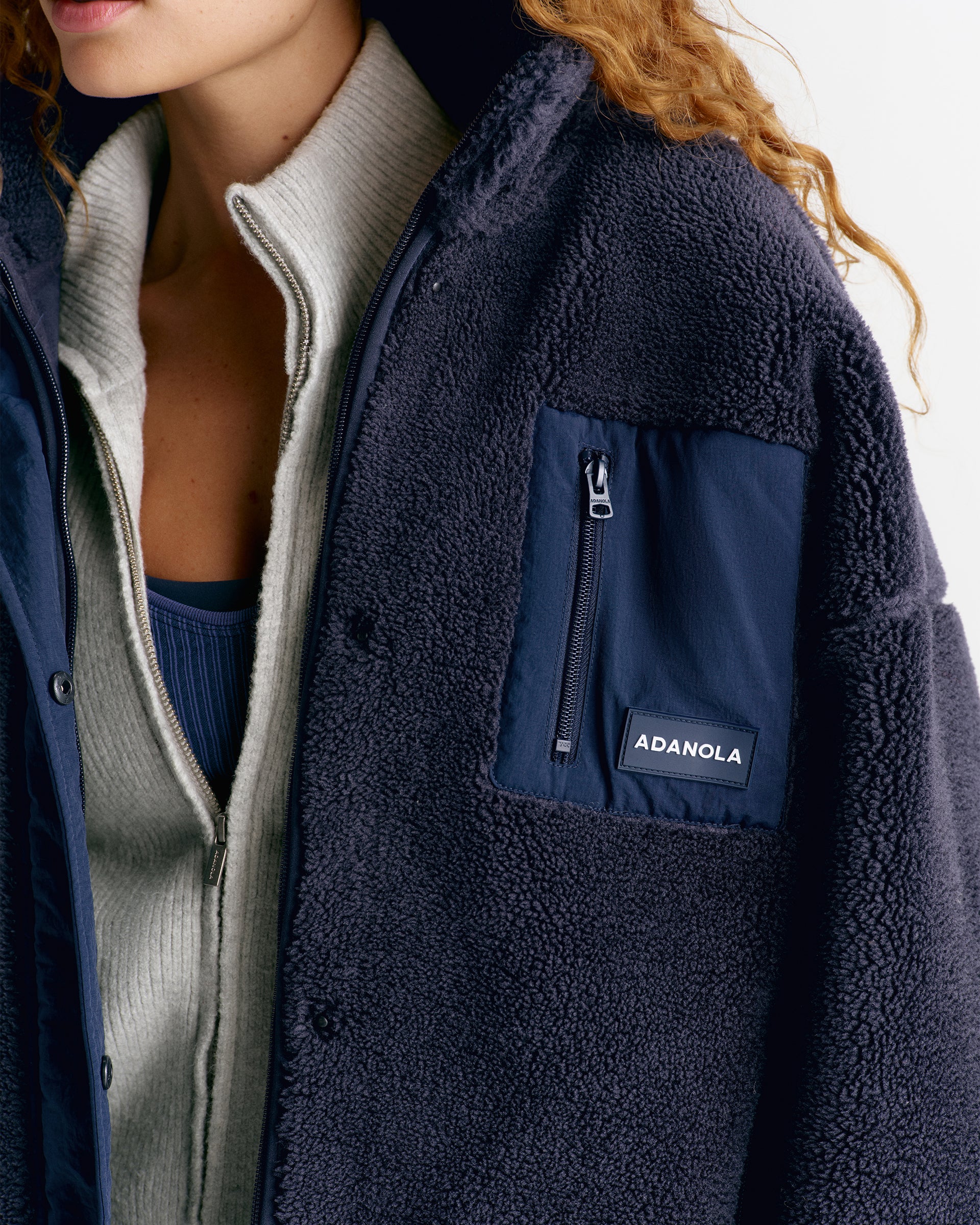 Pocket Fleece - Navy Blue