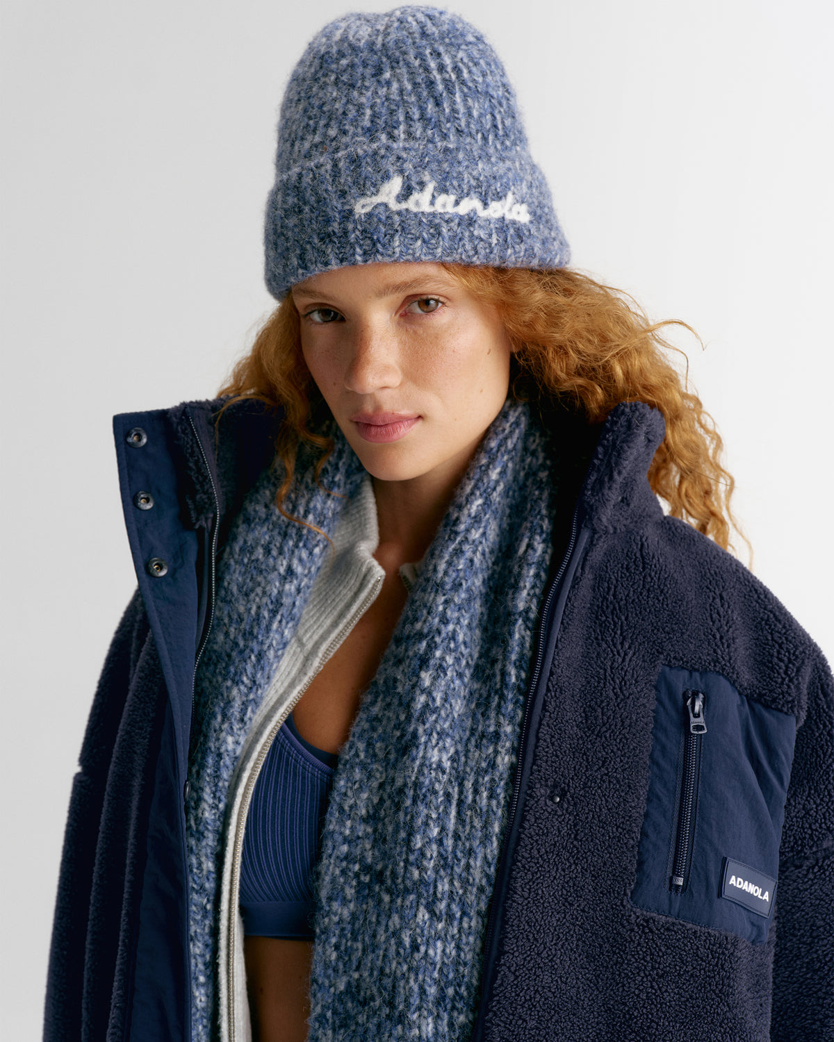 Knit Marl Beanie - Navy Blue