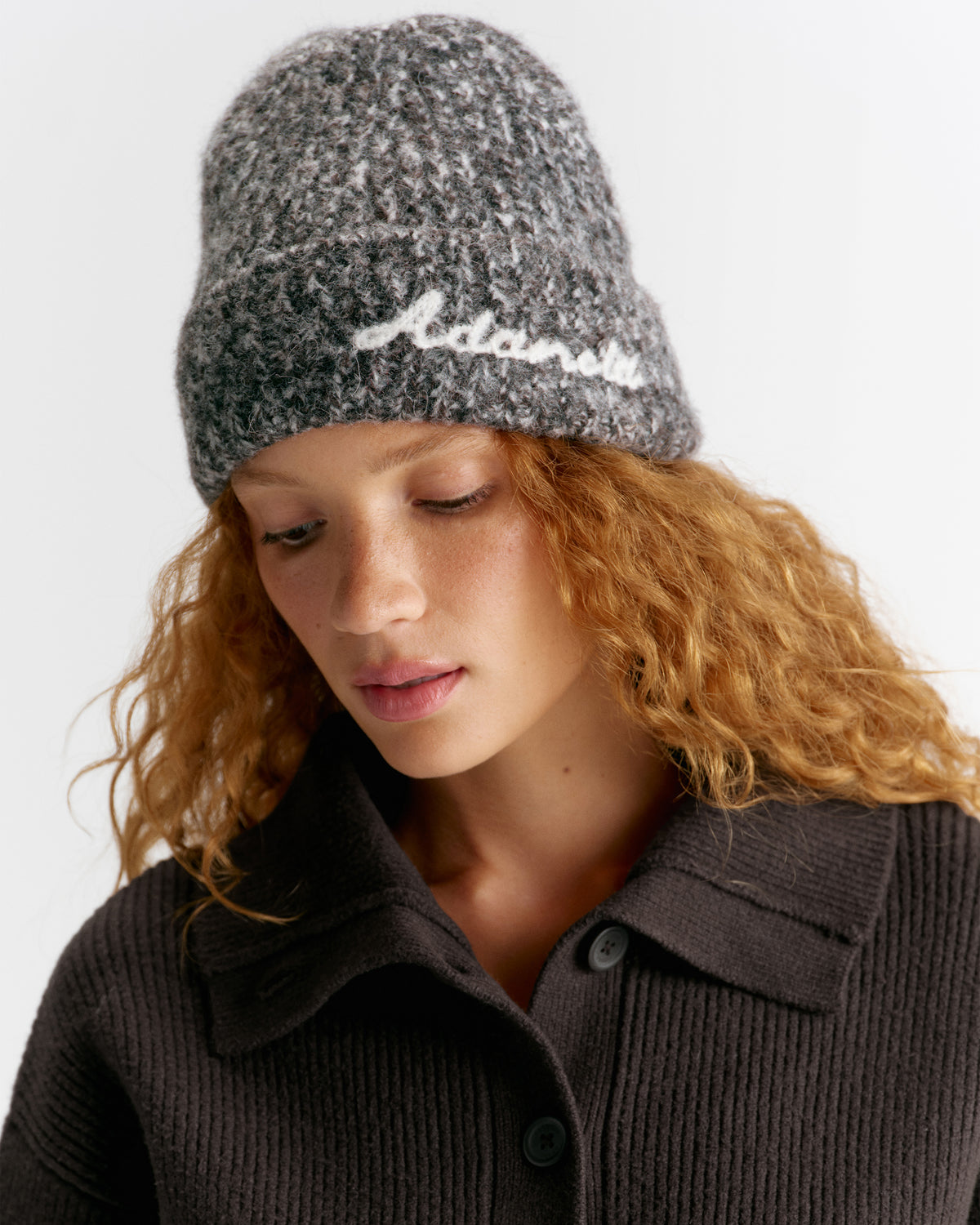 Knit Marl Beanie - Coffee Bean