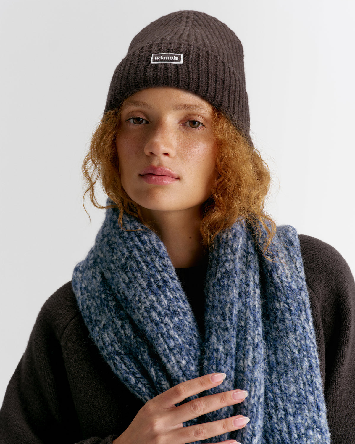 Rib Knit Beanie - Coffee Bean