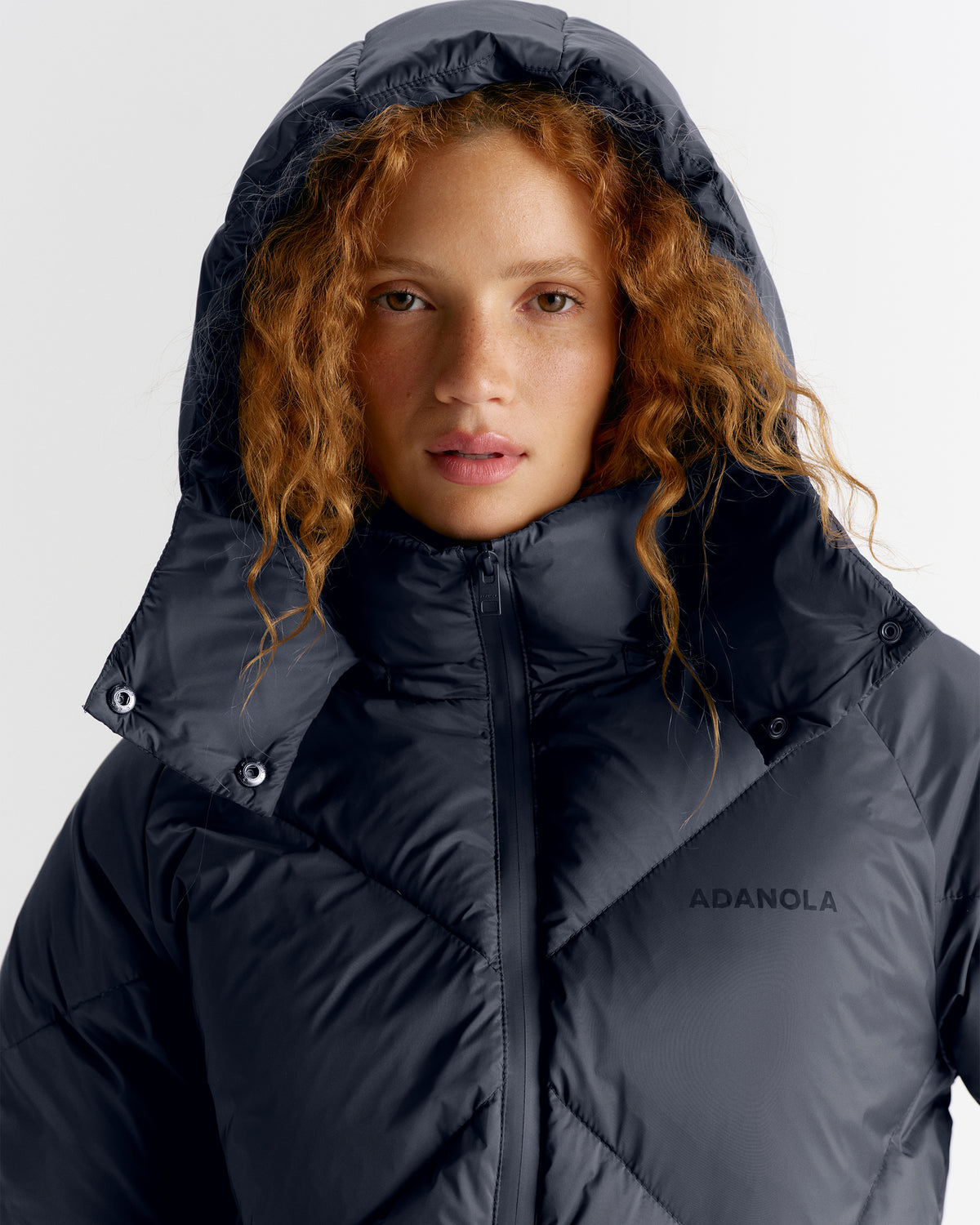 Diamond Down Puffer Jacket - Midnight Blue