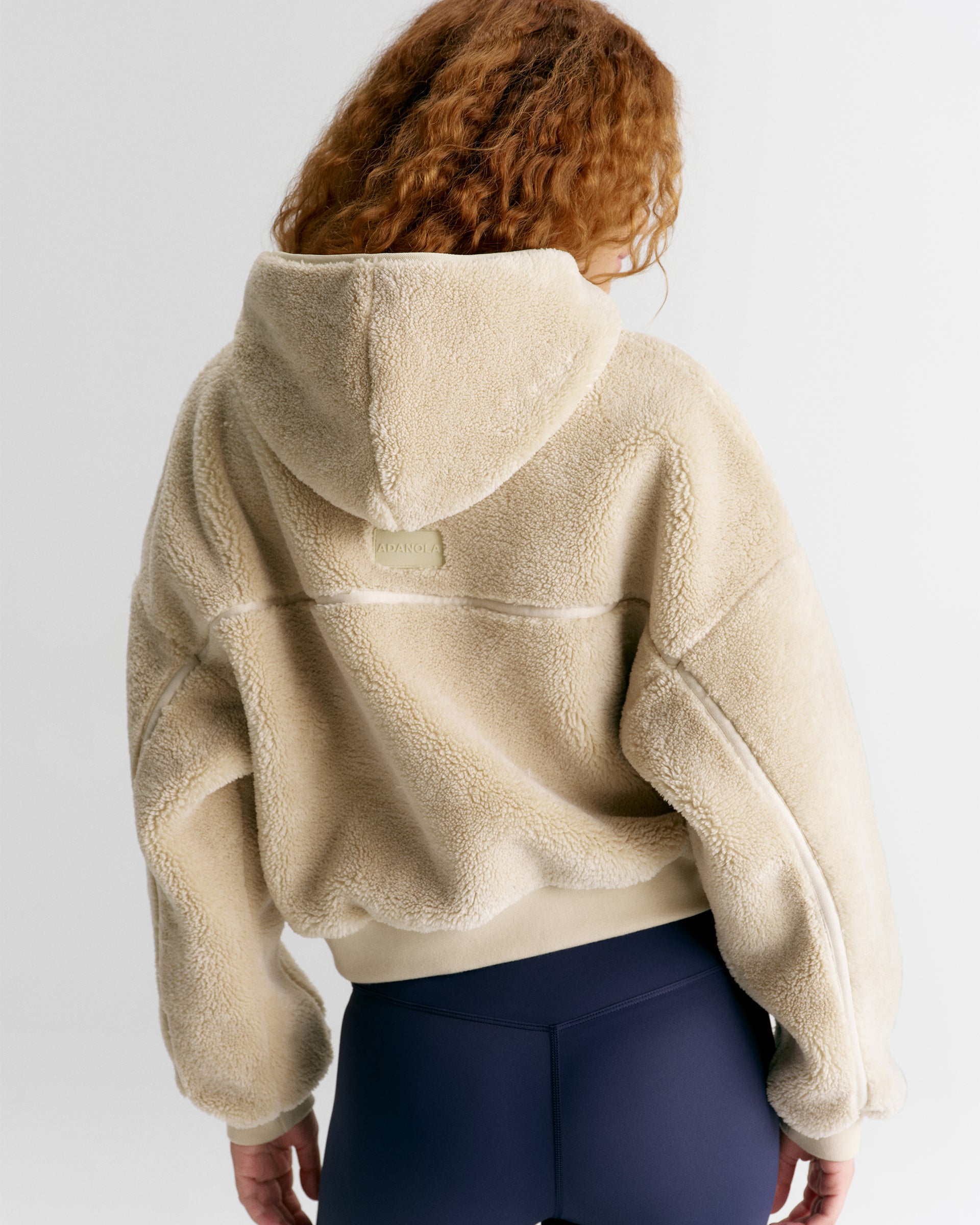 Cropped Hooded Fleece - Oatmeal