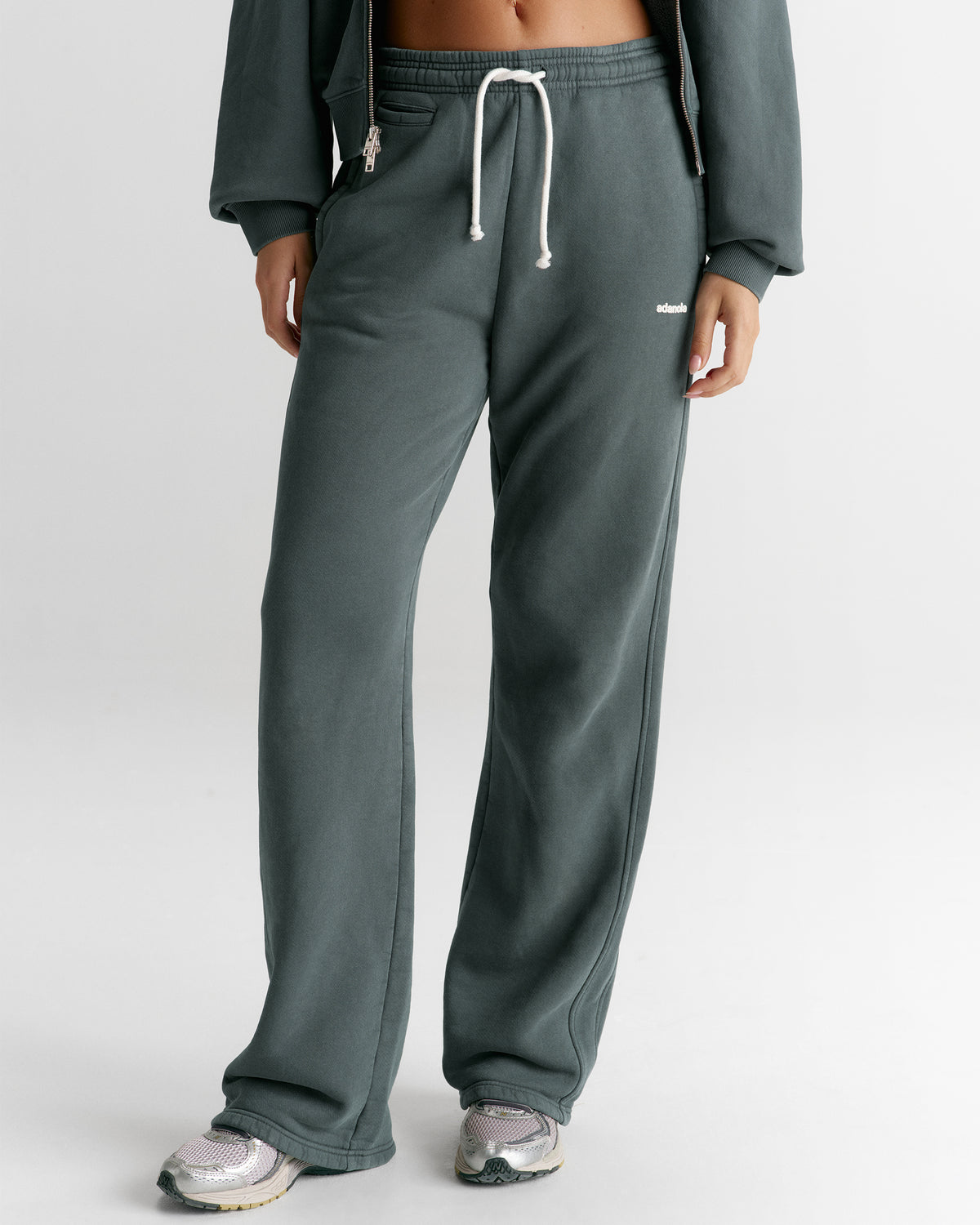 Vintage Straight Leg Sweatpants - Sea Green