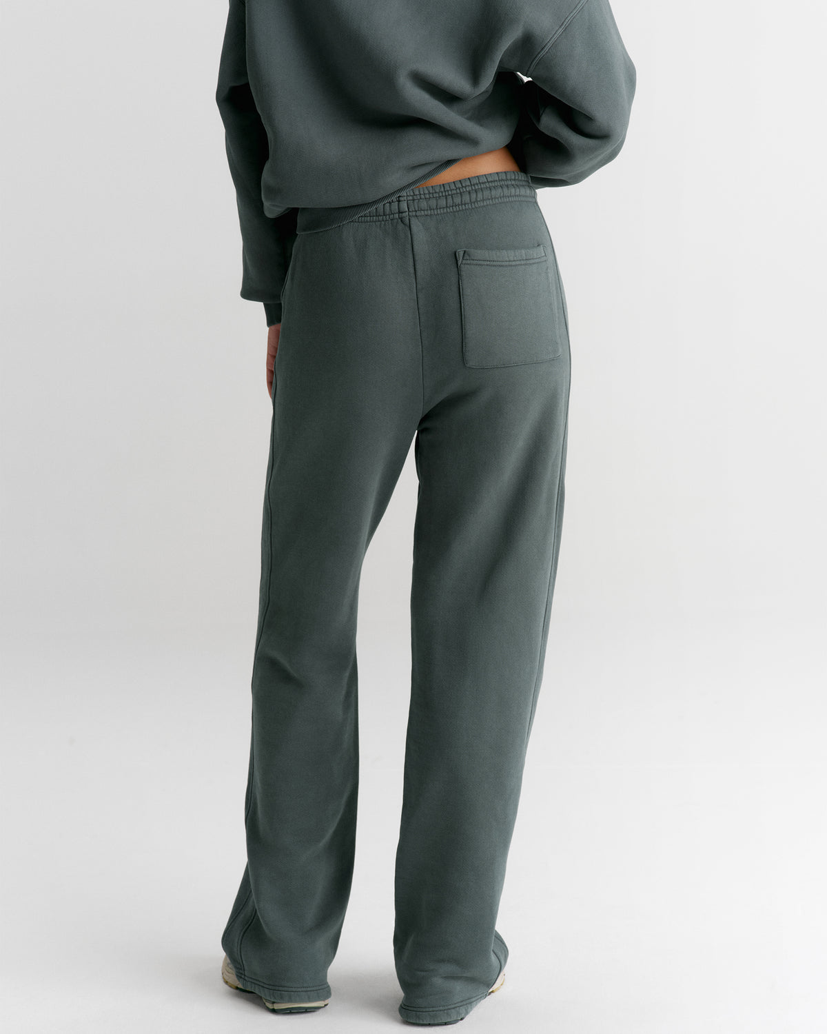 Vintage Straight Leg Sweatpants - Sea Green